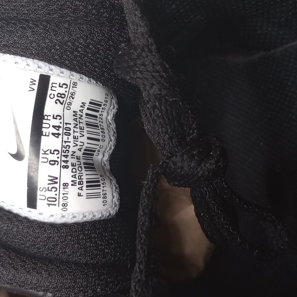 Nike Golf Shoes Men's 10.5 Wide Black Lace Up Durasport 4 Cleats Sneakers - Picture 4 of 5